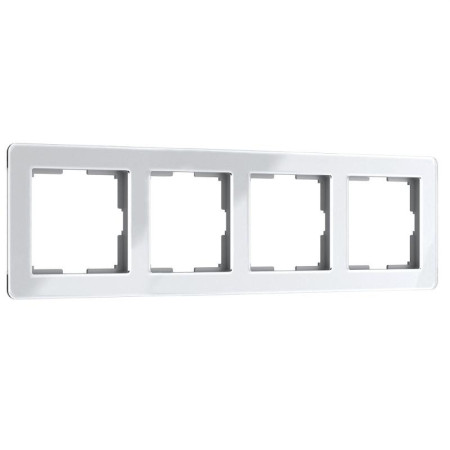 Рамка на 4 поста Acrylic (белый) Werkel W0042701