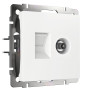 Розетка ТВ+Ethernet RJ-45 6 cat. (белый) Werkel W1181301
