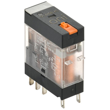 Реле общ. назнач. OGR-1 2C 220В AC с LED и тест. кнопкой
