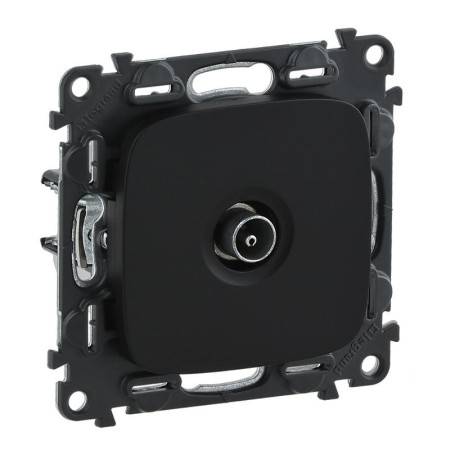 Valena ALLURE DIY Антрацит Розетка TV оконечная, 10 дБ, 0-862 МГц