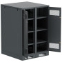 ITK LINEA B Шкаф (пустой) 1350х900мм дверь двуст. мет. чер.