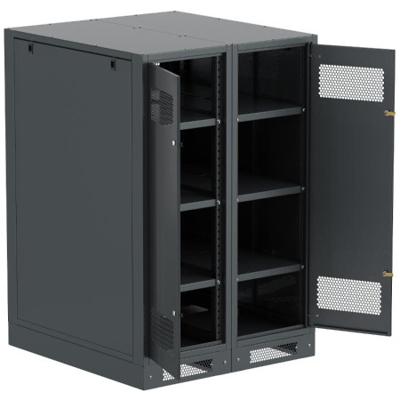 ITK LINEA B Шкаф (пустой) 1350х900мм дверь двуст. мет. чер.
