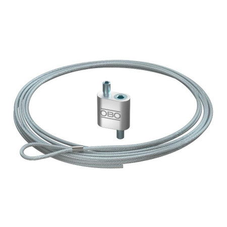 Подвес тросовый QWT S 3 1M G с петлей и фиксатором, 3,0х1000 мм ( QWT S 3 1M G )