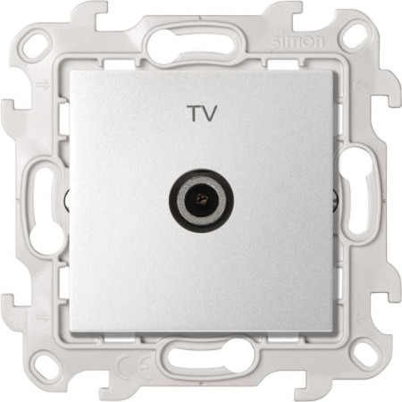 Розетка TV оконечная цвета алюминий S24 Harmonie