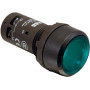 Кнопка с подсветкой CP1-12G-10 зеленая 110-130В AC/DC с плоской клавишей без фиксации 1НО