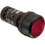 Кнопка с подсветкой CP1-12R-01 красная 110-130В AC/DC с плоской клавишей без фиксации 1НЗ