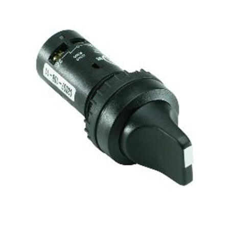 Переключатель C2SS1-10B-11 2-х позиционный черный 1НО1НЗ (45 гра дусов) с фиксацией (черное декор. кольцо)