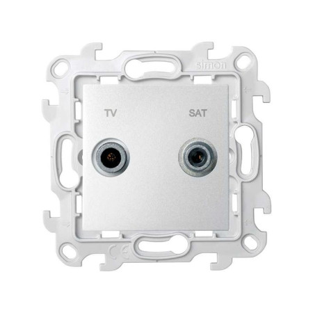 Розетка TV-SAT оконечная цвета алюминий S24 Harmonie