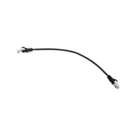 Патч-корд U/UTP, CAT 5e, RJ45-RJ45, 26AWG, LSZH, черный, 0,3м REXANT