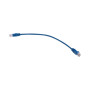 Патч-корд U/UTP, CAT 5e, RJ45-RJ45, 26AWG, LSZH, синий, 0,3м REXANT