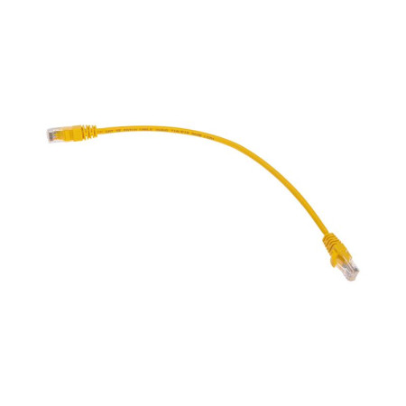 Патч-корд U/UTP, CAT 5e, RJ45-RJ45, 26AWG, LSZH, желтый, 0,3м REXANT