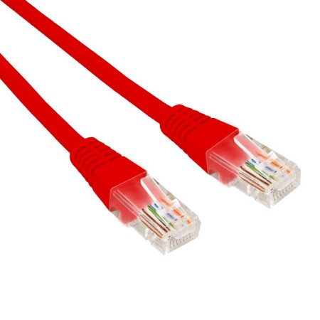 Патч-корд U/UTP CAT 6, RJ45-RJ45, 26AWG, LSZH, красный, 3м REXANT