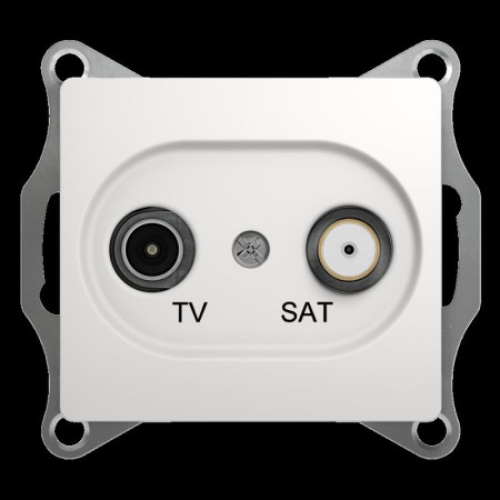Glossa Белый TV-SAT Розетка оконечная 1DB