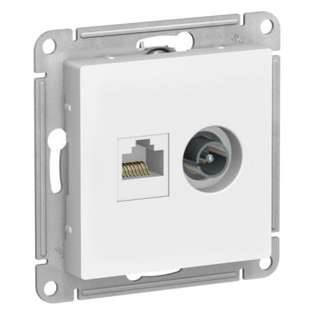 AtlasDesign Лотос Розетка 2-ая TV + компьютерная RJ45, кат. 5Е
