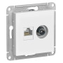 AtlasDesign Лотос Розетка 2-ая TV + компьютерная RJ45, кат. 5Е