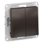 AtlasDesign Мокко Выключатель 2-клавишный сх.5, 10АХ, механизм