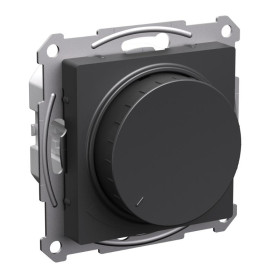 AtlasDesign Базальт Светорегулятор (диммер) поворотно-нажимной, LED, RC, 400Вт, механизм