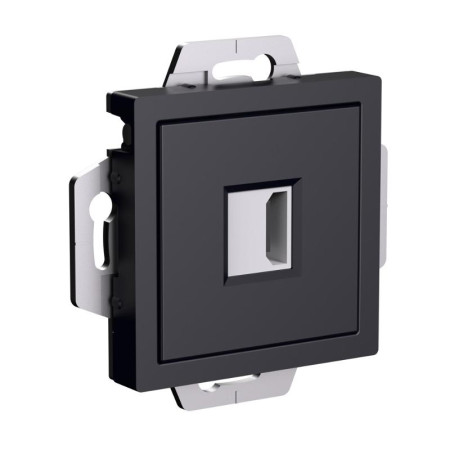 AtlasDesign Карбон Розетка HDMI, тип А-А, механизм