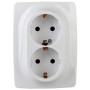Розетка 2X2P+E Schuko 16A-250В IP20 Эра12 белый