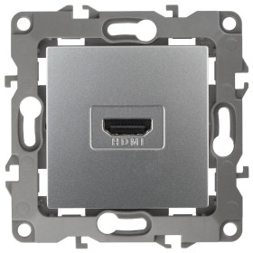 Розетка HDMI 12-3114-03  ,  алюминий (10/100/3200)