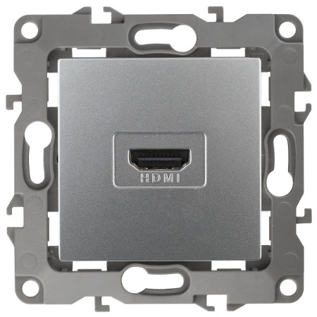 Розетка HDMI 12-3114-03  ,  алюминий (10/100/3200)
