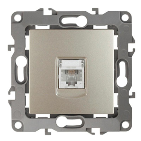 Розетка телефонная 12-3105-04 RJ11,  шампань (10/100/2400)