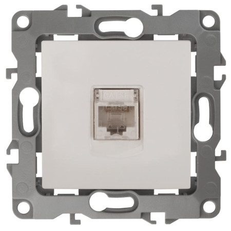 Розетка информационная 12-3107-02 RJ45,  слоновая кость (10/100/3200)