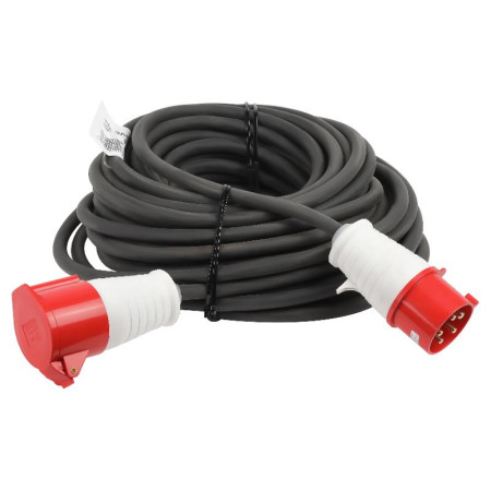 Удлинитель силовой IND380-U-1e-5x4-50m-IP44 на 380В в бухте 1 розетка CEE 5P 50м КГ 5х4 32A IP44