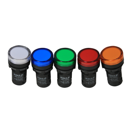 Лампа AD22DS(LED) матрица D22мм синий 24В AC/DC