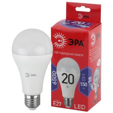 Лампа светодиодная ЭКО LED A65-20W-865-E27 R (диод, груша, 20Вт, хол, E27)