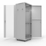 19" Напольный шкаф серии Standart 42U 600х1000 мм, передняя дверь стекло, задняя дверь металл, RAL 7035 (состоит из 3 частей)