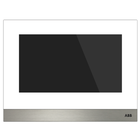 H8236-5W ABB-IPtouch 7, LAN+WiFi+HA+App+Cripto, белый, c индукционной петлёй, монтаж на поверхность, нижняя сменная планка