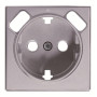 Накладка для розетки SCHUKO с 2хUSB ЗУ, арт.8188.3, серия SKY, цвет серебряный