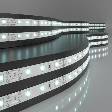 Лента светодиодная 60Led 4,8W IP20 6500K холодный белый 2835 12V 5 м в упак