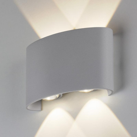 Светильник архитектурный 1555 TECHNO LED TWINKY DOUBLE серый настенный