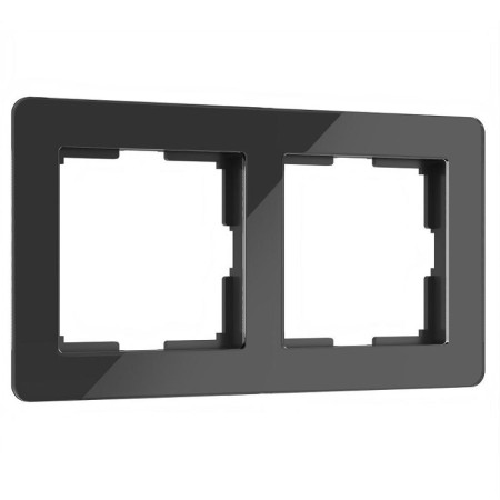 Рамка на 2 поста Acrylic черный Werkel W0022708