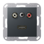 2x Cinch Audio (RCA) / Stereo Jack (TRS 3.5 mm) / HDMI