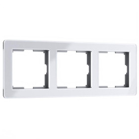 Рамка на 3 поста Acrylic белый Werkel W0032701