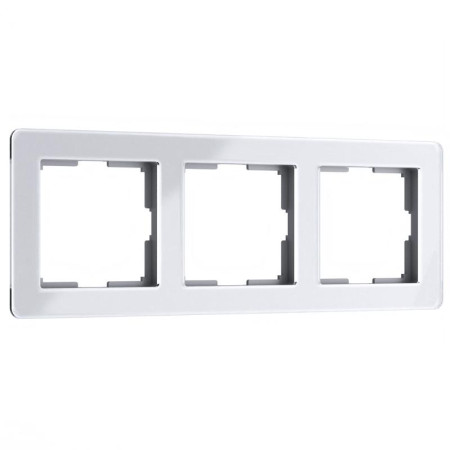 Рамка на 3 поста Acrylic белый Werkel W0032701