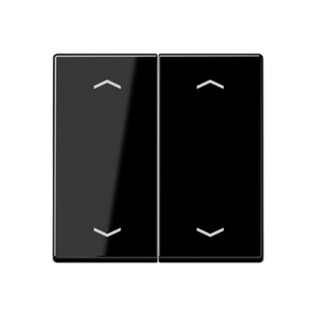 Клавиша для KNX кнопки, 2 группы, символы стрелки дюропласт черный