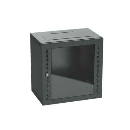 Шкаф телекоммуникационный навесной, 9 U (500х600х400) дверь стекло,RAL9005