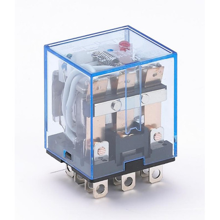 Промежуточное реле 3 конт. с инд. LED 10А 24В AC ПР-