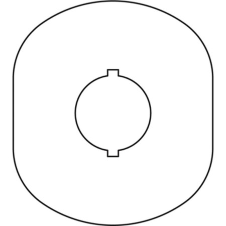 Шильдик MA6-1024 (желт.пласт. 1 место) с без текста