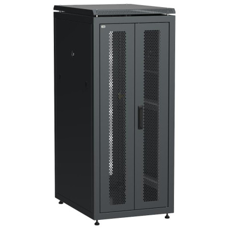 ITK LINEA N 28U 600х800мм распаш. перф. дв. задн. перф. чер.
