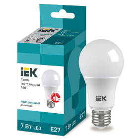 Лампа светодиодная LED 7Вт Е27 220В 4000К A60 груша