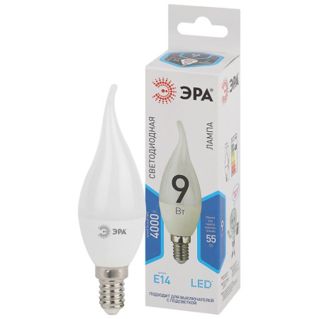 Лампа светодиодная LED 9Вт Е14 4000К СТАНДАРТ smd BXS-9w-840-E14