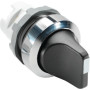Переключатель M2SS1-20B (короткая ручка) черный 2 поз.без подсветки с фиксацией