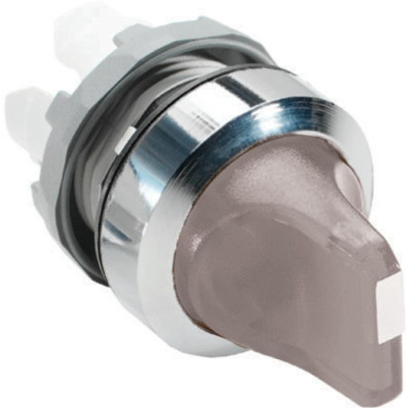 Переключатель M2SS2-21C (короткая ручка) прозрачный 2-х позицион ный с подсветкой (только корпус) 90 с фиксацией