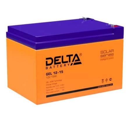 Аккумуляторная батарея Solar серии GEL 12-15 12В/15Ач