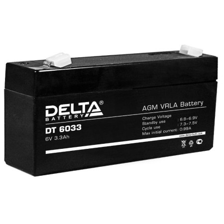 Аккумуляторная батарея ОПС серии DT 6033  6В/3,3Ач